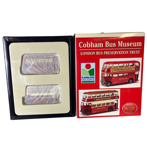 10 - A Job lot of boxed Diecast model buses. Including Creative masters, Gilbow EFE and Corgi.