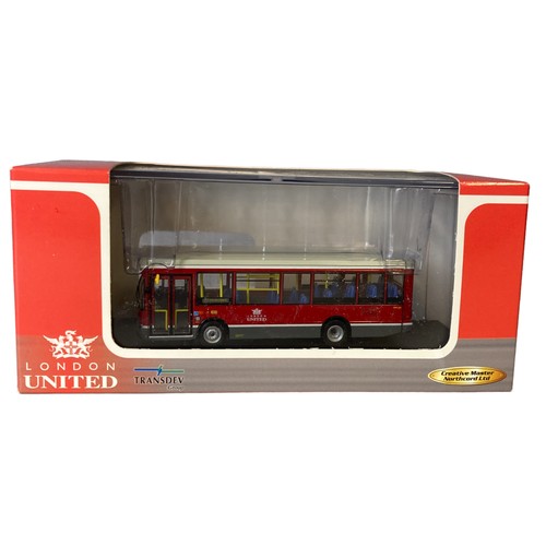 13 - Seven boxed Diecast model buses. Including Creative masters, Gilbow & Corgi.