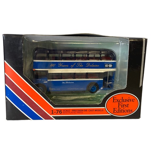 14 - Seven Diecast model buses. Includes Corgi and Gilbow EFE.