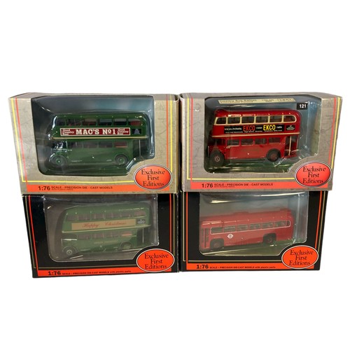 18 - Seven Boxed Diecast model buses. Includes Creative masters, Corgi & Gilbow.