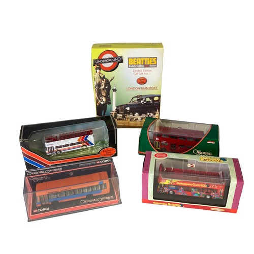 24 - 1:76 Diecast model buses.
Including Ltd edition Gilbow Beatles box set and Corgi.
Boxed.