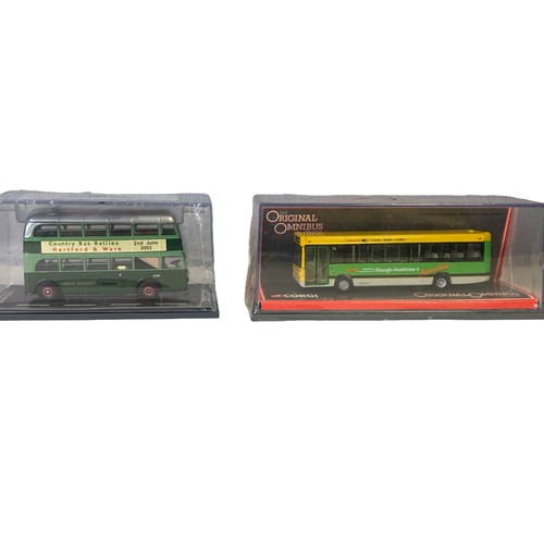 26 - Eight 1:76 scale Diecast model buses. Including Corgi,  Britbus and Gilbow EFE.