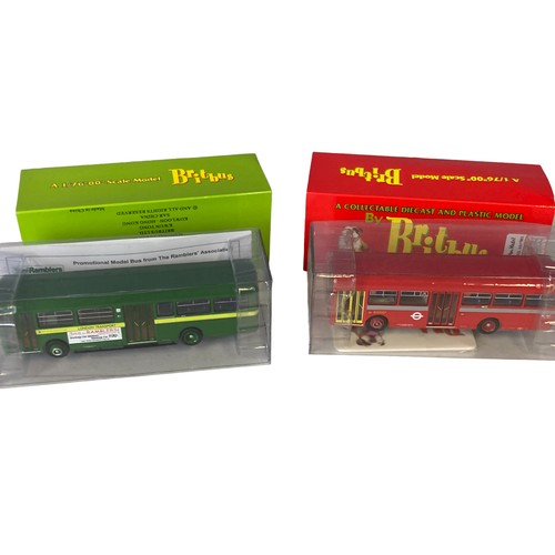 26 - Eight 1:76 scale Diecast model buses. Including Corgi,  Britbus and Gilbow EFE.