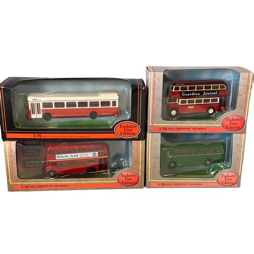 27 - A collection of Nine Diecast models. Including Corgi Heritage Fleet and other examples.