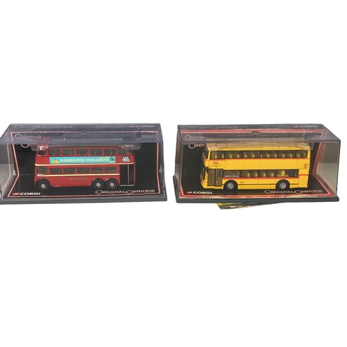 32 - Six boxed Diecast model buses. Includes Creative masters Yorkshire Coastliner, Model road & rail Ltd... 