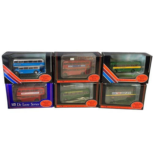 43 - A collection of 11 Gilbow EFE Diecast model buses.