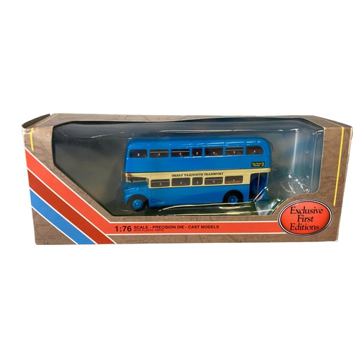 47 - A collection of Gilbow EFE Diecast model buses.