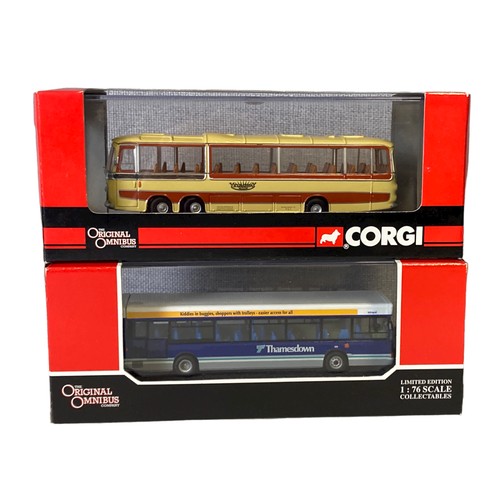 48 - Sic cased Corgi Diecast model buses.