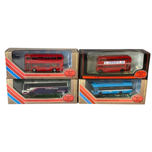 61 - A collection of model Diecast buses. Including creative masters Greenline.