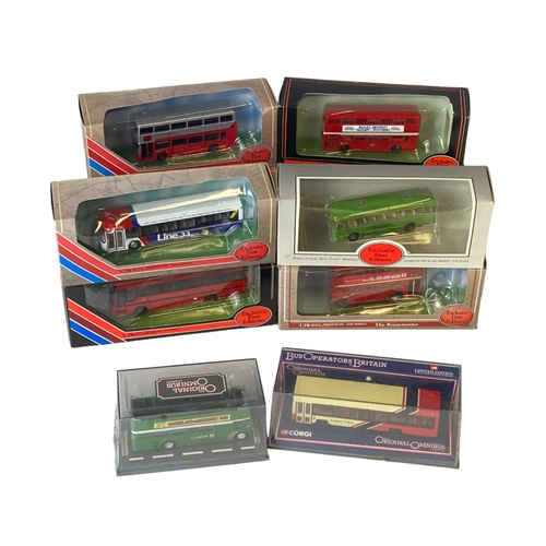 72 - A collection of Boxed Diecast model Buses.