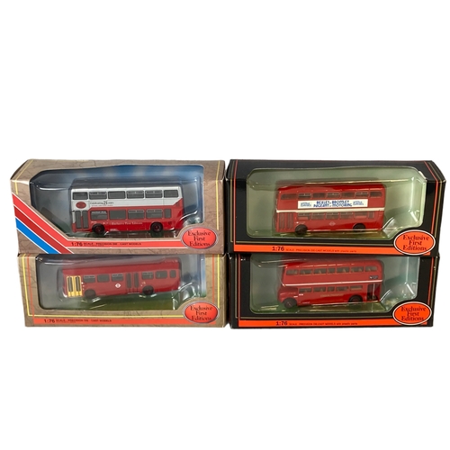 72 - A collection of Boxed Diecast model Buses.