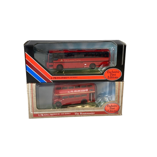 72 - A collection of Boxed Diecast model Buses.