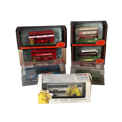 73 - Creative masters 'Archie Foundation' model bus, together with other Corgi & Gilbow examples.