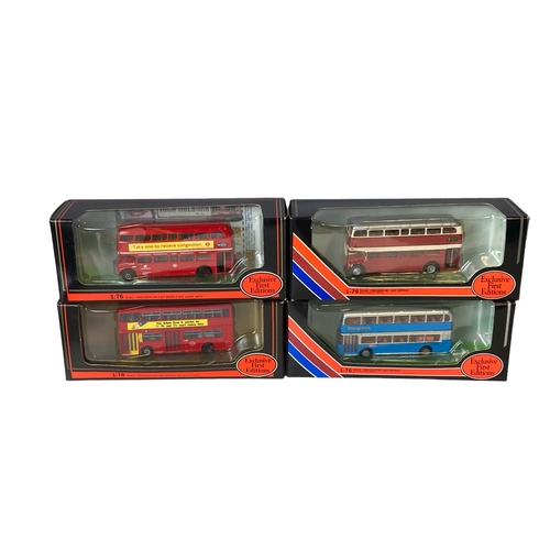 75 - A collection of Diecast 1:76 scale model buses. Including Creative masters.