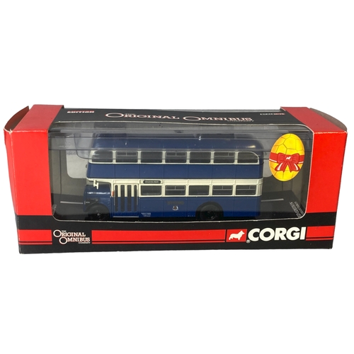 81 - Collection of Diecast model buses. Includes Creative masters, Corgi and Gilbow.