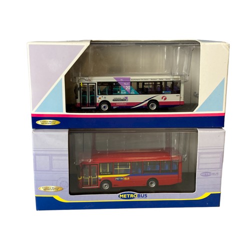 82 - Diecast model buses, including Two Creative masters, 2 Corgi and 2 Britbus.