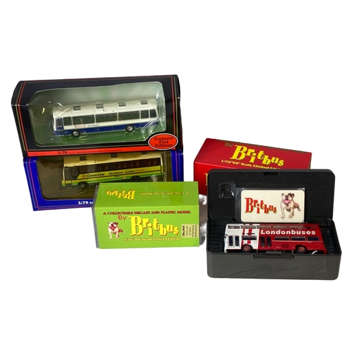 87 - A collection of 1:76 scale Diecast model Buses.