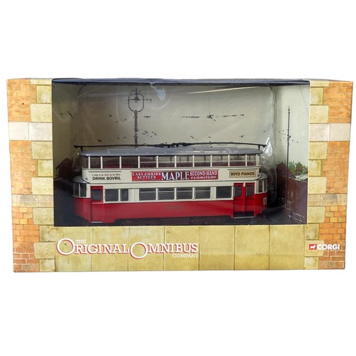 96 - Three Corgi 1:76 Scale Diecast model Trams.