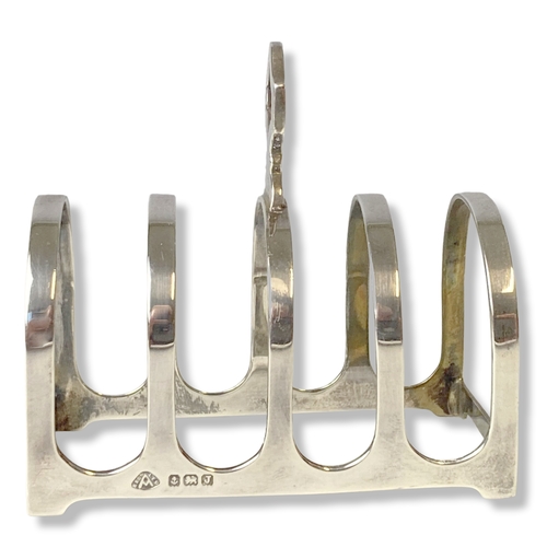 47 - A pair of Art Deco Mackay & Chisholm Silver toast racks. With 1933 Birmingham hallmarks and makers A... 