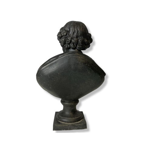 151 - A late 19th/early 20th Century Spelter Bust of Shakespeare. 
25.5cm Tall