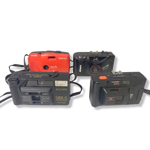 56 - A collection of vintage 35mm & Box camera.Includes Kodak Instamatic 25 and Brownie Hawkeye