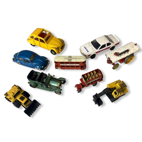 14 - A boxed Dinky No.501 Foden Diesel 8-wheel Wagon (1st type) together with playworn vehicles by Lesney... 