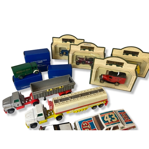 15 - A collection of boxed & playworn diecast cars. To include matchbox,Corgi & Days gone.