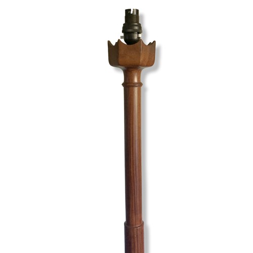 20 - A wooden smoker companion standard floor lamp.
160cm Tall