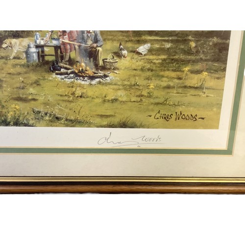 27 - A large Ltd edition Signed Chris Woods railway print. 