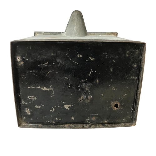 41 - Antique galvanised early cooler box? - double skinned