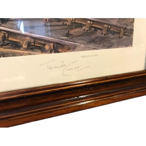 81 - 3 Large Terence Cuneo Railway Prints Signed and numbered- Limited Editions incl. Duchess of Hamilton... 