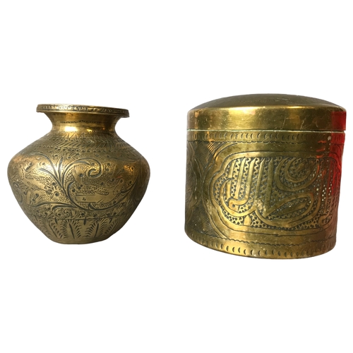 85 - A collection of Islamic/Persian and Indian Brassware