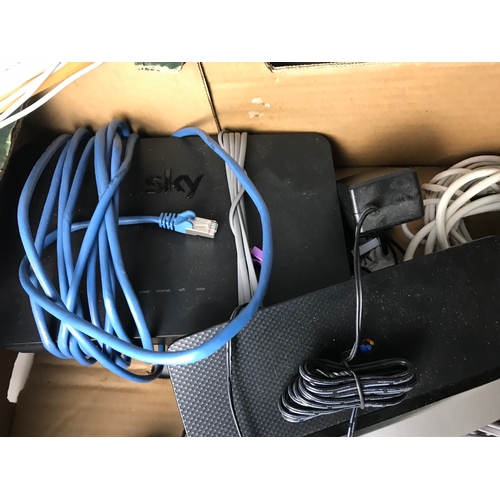 88 - A collection of used electronics including SKY/BTC/ Dlink Hubs