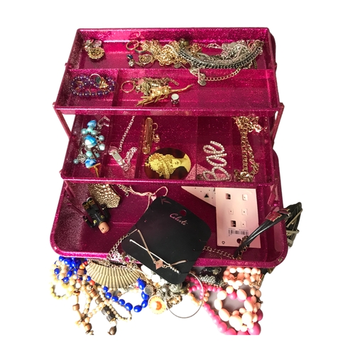 93 - A Jewelry box of costume Jewelry