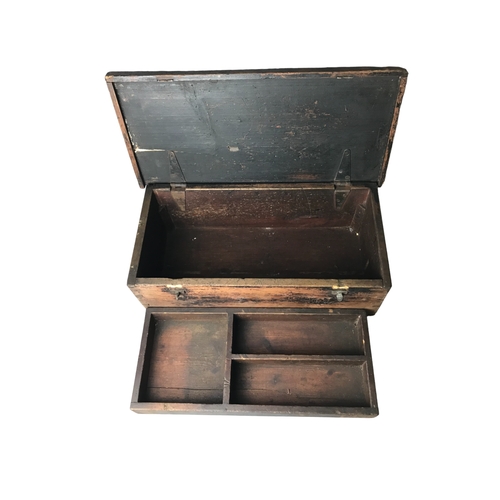 96 - Vintage Wooden Tool Box- 22