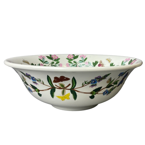 117 - A large Portmeirion bowl & a vase. 
Bowl - 9.5 x 28cm