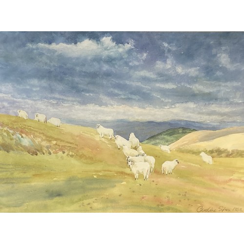 132 - A Signed Watercolour depicting a flock of Sheep. In gilt frame.
75 x 61.5cm