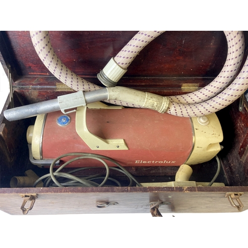 19 - A vintage,1930's Electrolux vacuum cleaner in Original Wooden Shipping Trunk 28