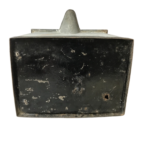 135 - Antique galvanised early cooler box? - double skinned