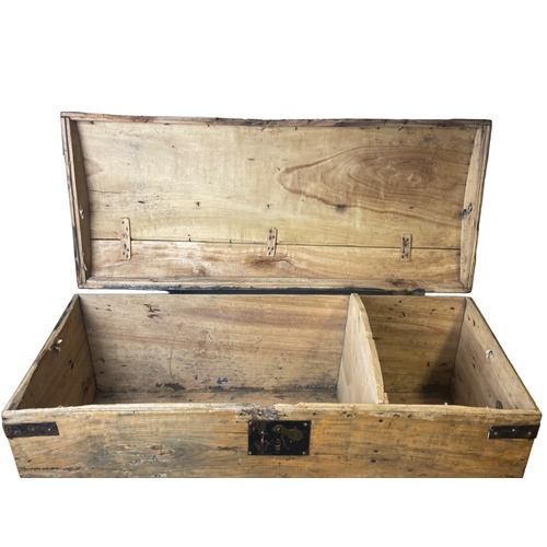 214 - Antique Pint & leather topped chest.
86 x 37 x 31 cm