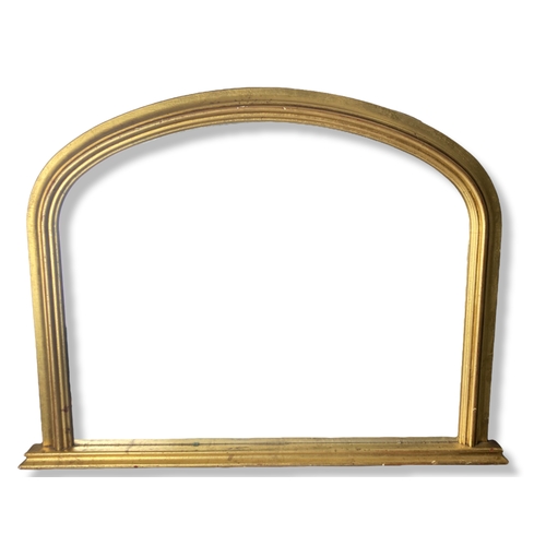 227 - A gilt framed overmantle mirror.