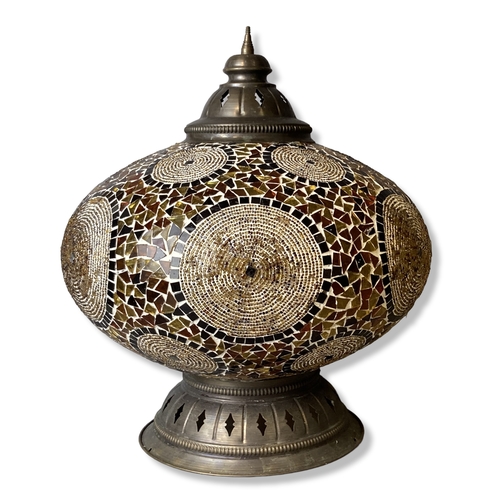 193 - A large Turkish  / Moroccan Mosaic lamp / cieling shade.
37 x 33cm