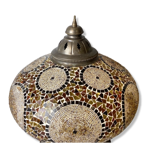 193 - A large Turkish  / Moroccan Mosaic lamp / cieling shade.
37 x 33cm