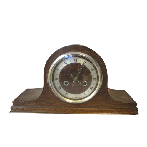 81 - Vintage Wooden Mantel Clock - English Movement