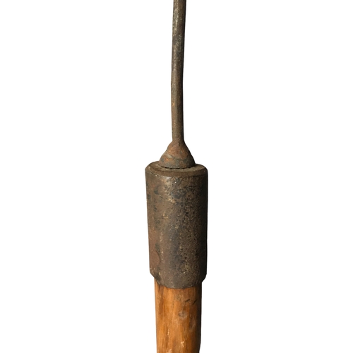 82 - Vintage Cane Fishing Gaffs- 3 foot