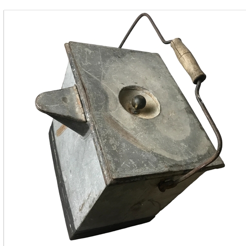 90 - Antique galvanised early cooler box? - double skinned