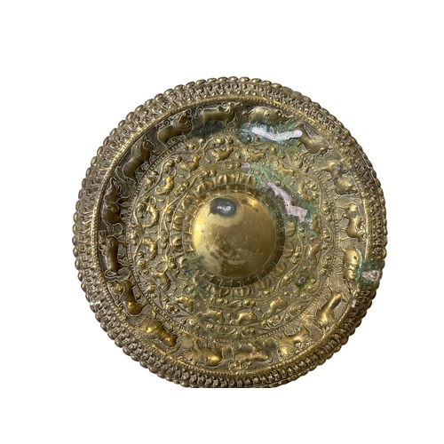 101 - A collection of North Indian / Persian brass trays etc.