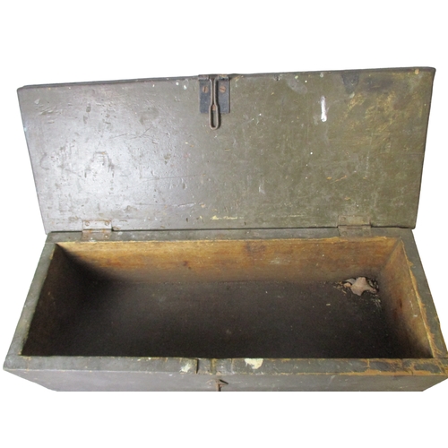 115 - Large wooden Tool Box / Trunk