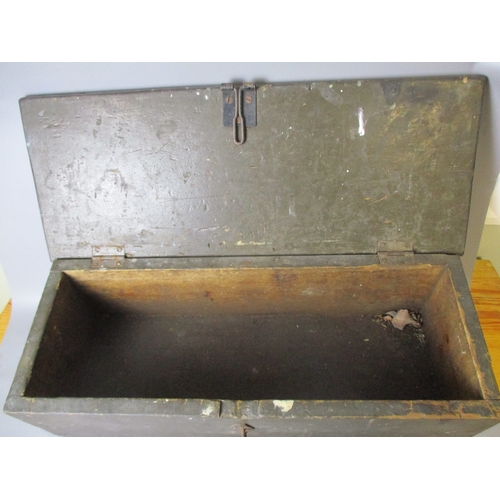 115 - Large wooden Tool Box / Trunk