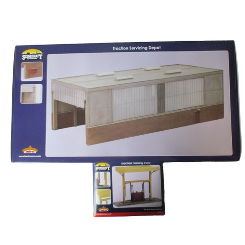 339 - New & boxed Bachmann oo gauge railway buildings.  Traction Servicing Depot & Traction Fuelling Point... 